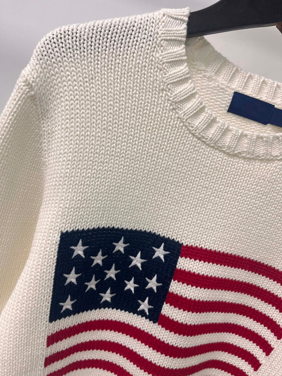 Jersey de Algodón con Bandera Americana para Hombre RL