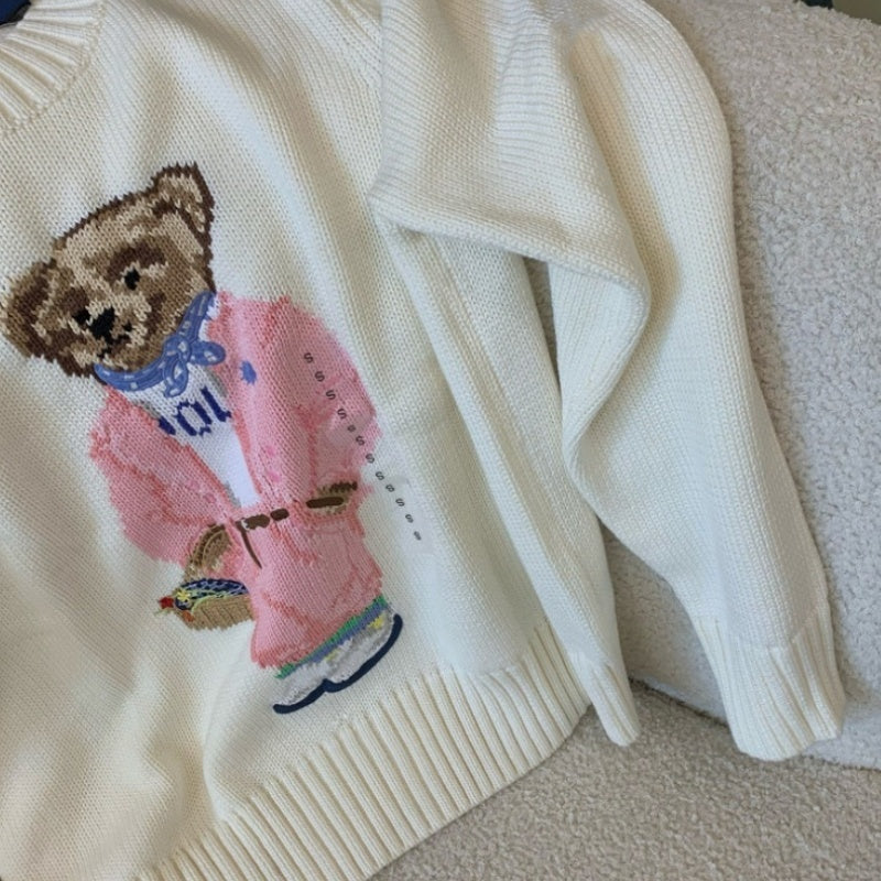 Jersey de Punto con Intarsia y Diseño de Osito de Polo Bear de Picnic