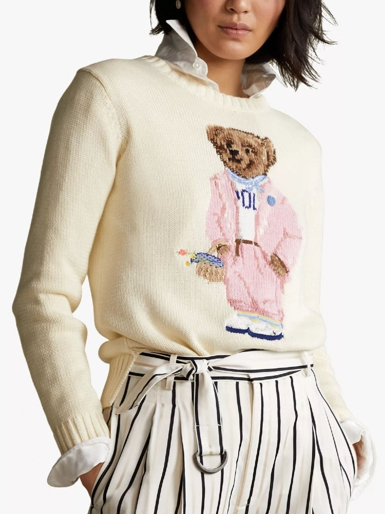 Jersey de Punto con Intarsia y Diseño de Osito de Polo Bear de Picnic