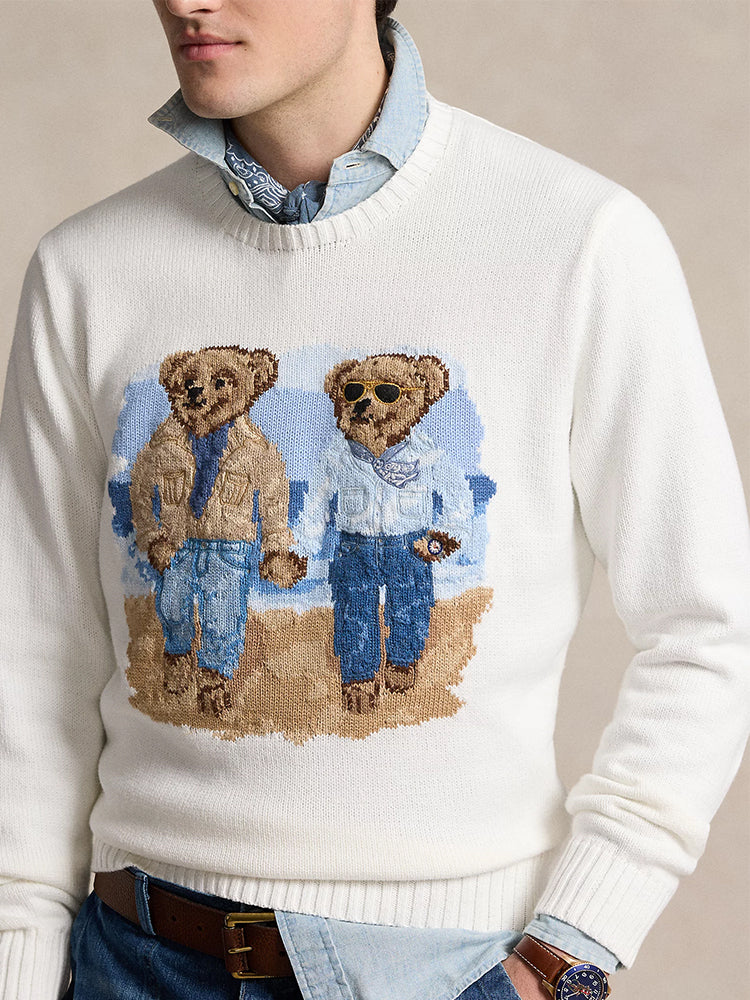 Pull en coton avec ours Ralph &amp; Ricky