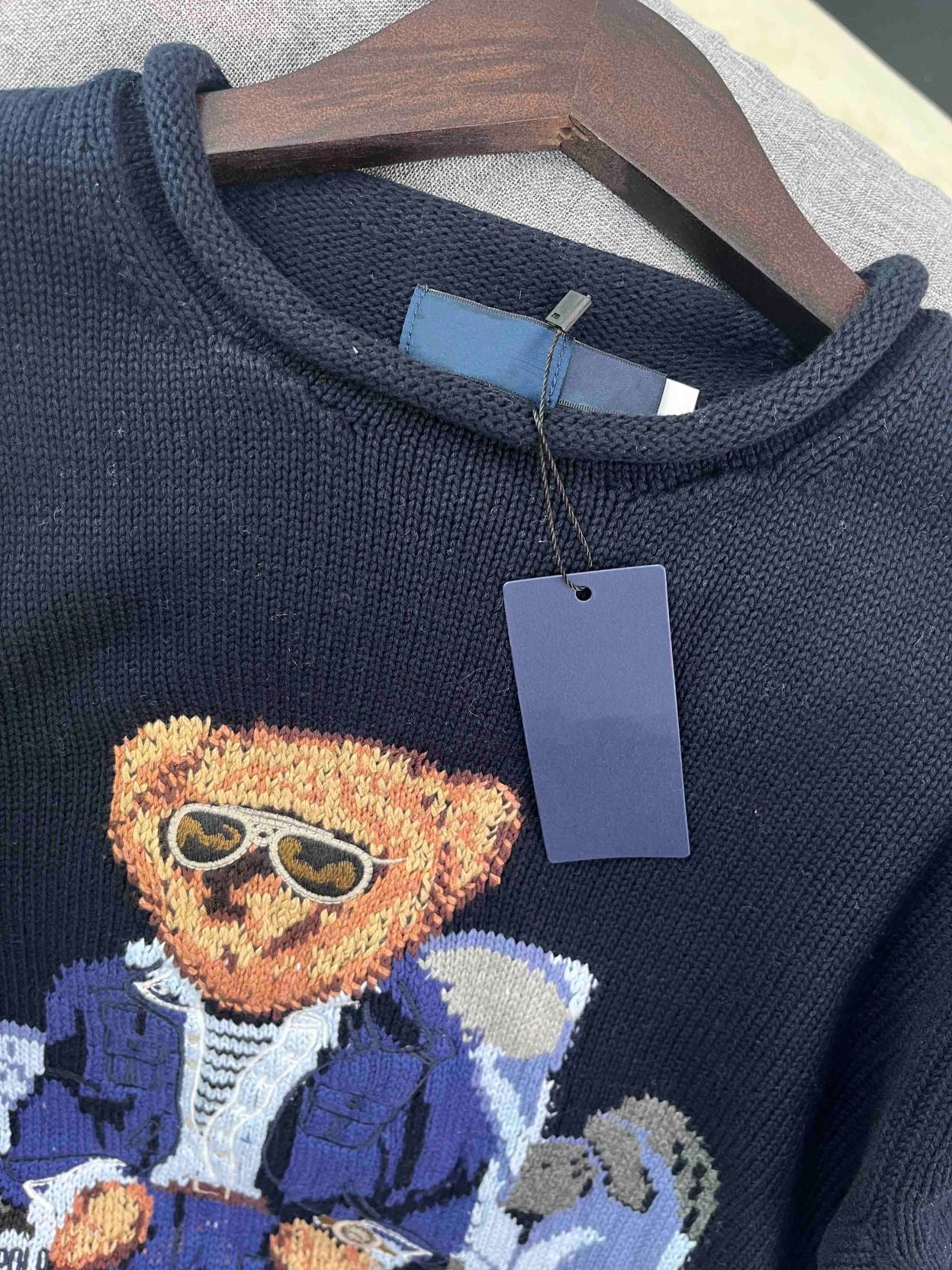 Pull en coton avec Polo Bear